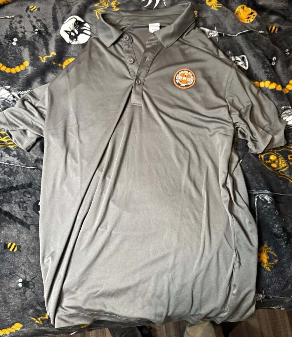 Grey Polo Shirt Inaugural Golf Tournament 2024 Patch Men's Size L